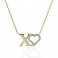 Diamond XO Necklace Gold | Macintyres of Edinburgh