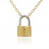9ct Gold Padlock Necklace