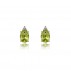 9ct Gold Oval Peridot Stud Earrings - Save 40% off High Street Price