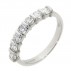 Platinum 7 Stone Diamond Eternity Ring 0.84cts