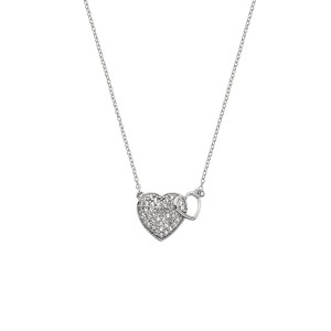 Hot Diamonds Togetherness Silver Heart Necklace DP730