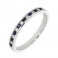 White Gold Sapphire Eternity Ring S:0.16ct - Macintyres of Edinburgh