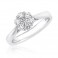 18ct White gold Solitaire Style Engagement Ring - 0.40cts - Save 40% off High Street Price
