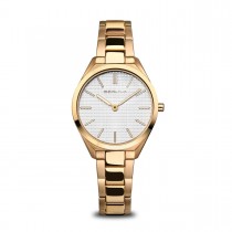 [Save £80 off RRP] Bering Ladies Ultra Slim Gold Tone Watch - 17231-734