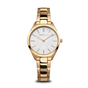 Bering Ladies'Ultra Slim Gold Tone Watch - 17231-734