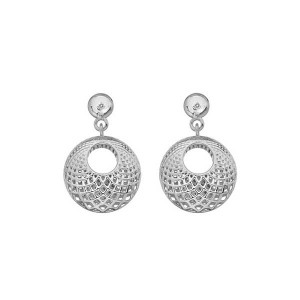 Hot Diamonds Silver Quest Filigree Circle Earrings - DE657