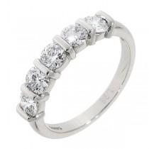 Platinum 1.23 carat Five Stone Diamond Eternity Ring | Macintyres of Edinburgh