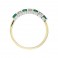 Diamond & Emerald Eternity Ring 18ct Gold | Macintyres of Edinburgh