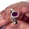Platinum Ruby & Diamond Engagement Ring | Macintyres of Edinburgh