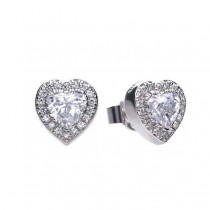 Save over 25% off RRP - Diamonfire Heart Earrings E5589 - Macintyres of Edinburgh