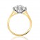 18ct Gold 1.59 carat Diamond Cluster Engagement Ring - Macintyres of Edinburgh