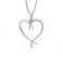 9ct White Gold Diamond Heart Pendant - Save 40% off High Street Price