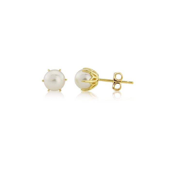 9ct Gold Cultured Pearl Stud Earrings
