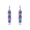 Tanzanite & Diamond Drop Earrings - Macintyres of Edinburgh