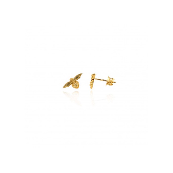 9ct Gold Bumblebee Stud Earrings
