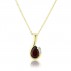 9ct Gold Garnet & Diamond Pendant - [Save £98 off RRP] - Macintyres of Edinburgh