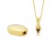 9ct Gold Oval Bottle/Urn Necklace - Macintyres of Edinburgh