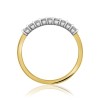 18ct Gold 9 Stone Diamond Ring - 0.25cts