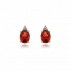 Diamond & Garnet Earrings | January Birthstone Earrings