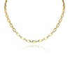 9ct Alternating Yellow & White Gold Diamond Set Necklace