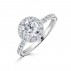 1 Carat Solitaire Halo Diamond Ring in Platinum GIA Certified G/VS2
