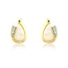 9ct Gold Opal & Diamond Stud Earrings - Macintyres of Edinburgh