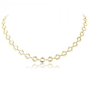 9ct Gold Fancy Oval Link Necklace