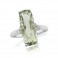 Green Amethyst & Diamond White Gold Ring - Macintyres of Edinburgh
