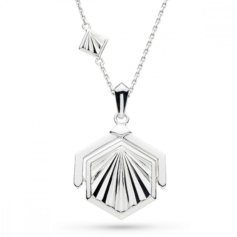 Kit Heath Empire Deco Hexagonal Spinner Necklace - 90403 Kit Heath Empire Deco Hexagonal Spinner Necklace - 90403