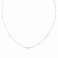 9ct White Gold 0.16ct Diamond Chain Necklace - Macintyres of Edinburgh