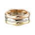 Three Colour Gold Diamond Wavy Ring - Macintyres of Edinburgh