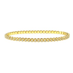 18ct Gold Expanding Diamond Line Bracelet - 1.03cts