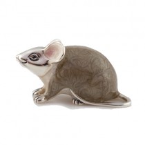 Saturno Silver Animals - Large Brown Mouse - Macintyres of Edinburgh