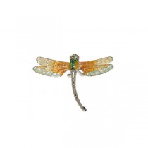 Saturno Silver Animals - Enamel Dragonfly - Macintyres of Edinburgh