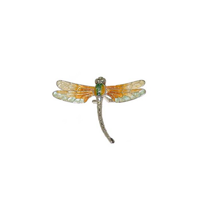 Saturno Sterling Silver & Enamel Dragonfly - 12012S