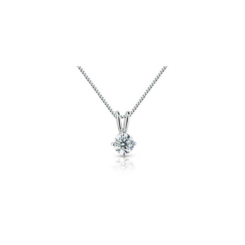 0.30ct Diamond Solitaire Pendant 18ct White Gold - Macintyres of Edinburgh 0.30ct Diamond Solitaire Pendant 18ct White Gold - Macintyres of Edinburgh