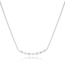Marquise & Round Diamond Necklace - Macintyres of Edinburgh