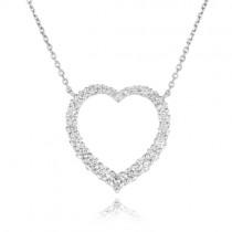 Fine Diamond 1.13ct Heart Necklace - Macintyres of Edinburgh