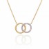 9ct Gold Interlocking Gold Circle Necklace - Macintyres of Edinburgh