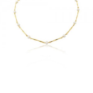 9ct Gold & Cultured Pearl Necklace