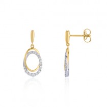 9ct Gold 0.25cts Diamond Drop Earrings - Macintyres of Edinburgh