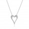 9ct White Gold Diamond Heart Necklace - Macintyres of Edinburgh