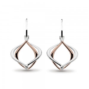 Kit Heath Silver And Rose Alicia Drop Earrings - 60019RRP