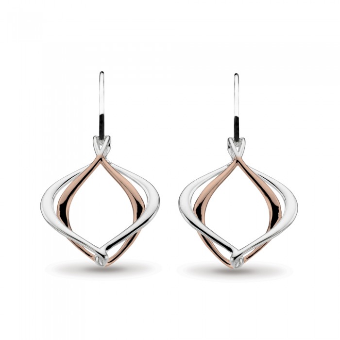 Kit Heath Silver And Rose Alicia Drop Earrings - 60019RRP