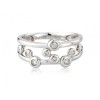 White Gold Diamond Bubble Ring - Macintyres of Edinburgh