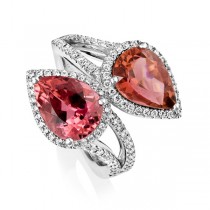 5.42 carat Pink Tourmaline & Diamond Ring - Macintyres of Edinburgh