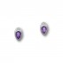 [Save 25% off RRP] Ortak Amethyst Silver Earrings CE400 - Macintyres