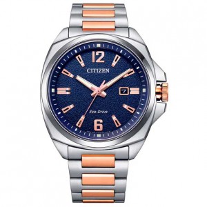 Citizen Gents Silver & Gold Tone Watch - AW1726-55L