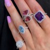 5.42 carat Pink Tourmaline & Diamond Ring - Macintyres of Edinburgh