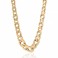 9ct Gold Graduated Curb-link Necklace - 18"